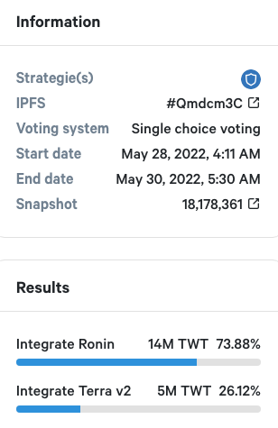 Governance proposal on Trust wallet